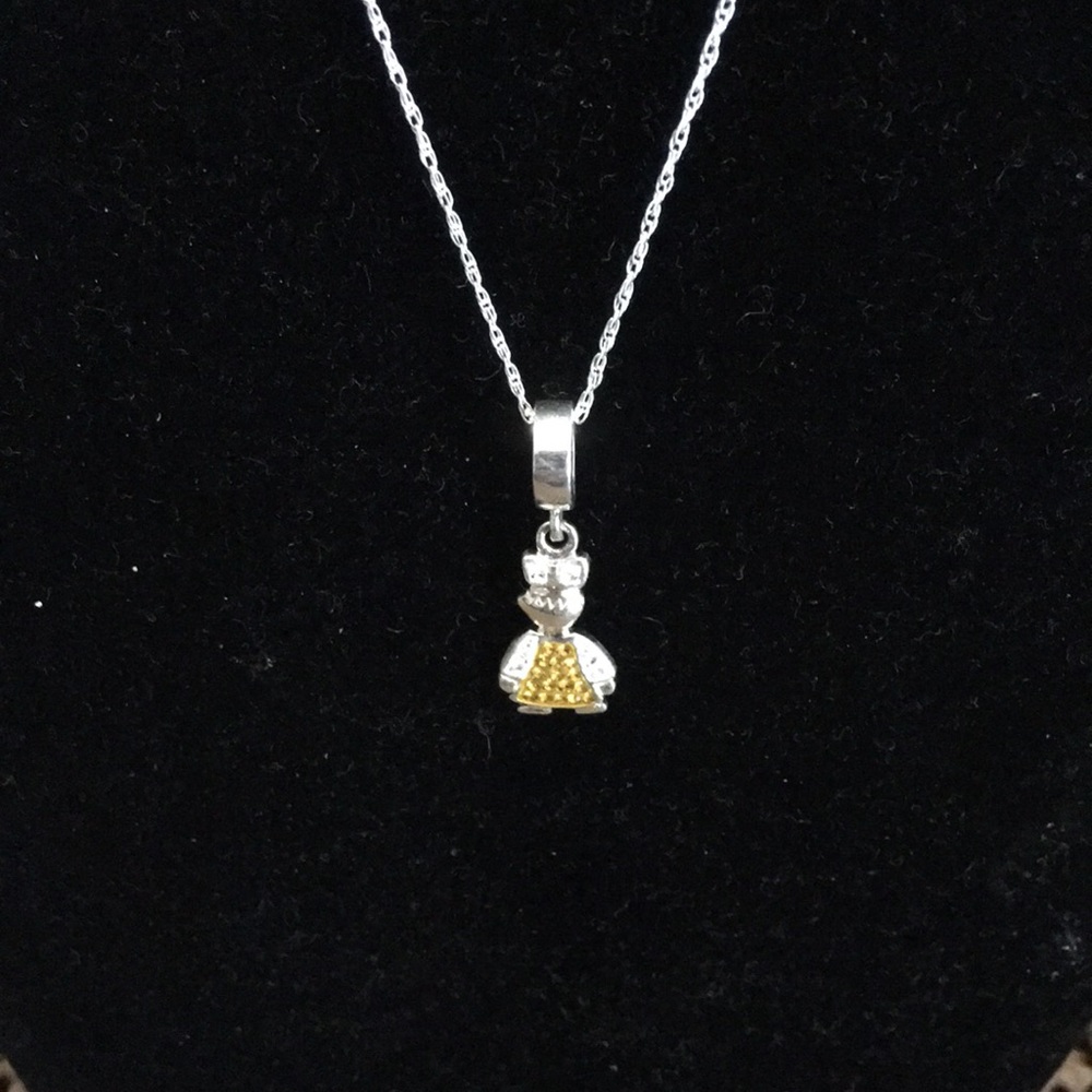 Sterling Silver Girl Pendant Necklace